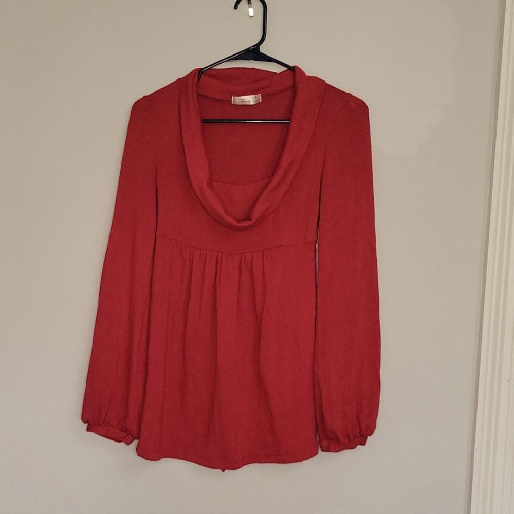 Red soft sweater